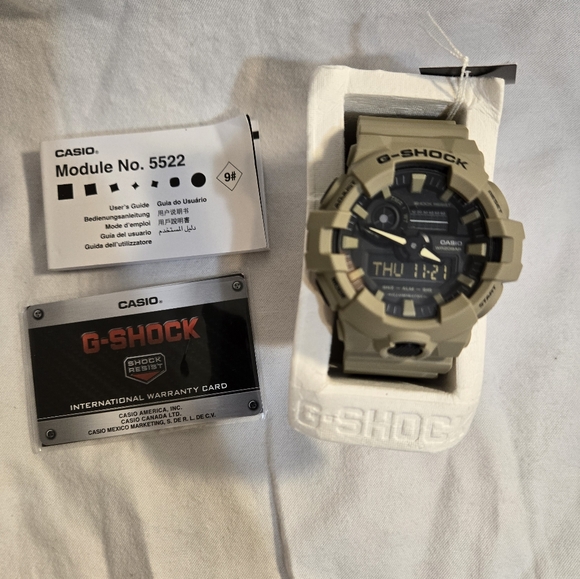 Casio G-Shock GA700UC-5ACR Super Illuminator Ana-Digital 3D Matte Beige Watch - Picture 2 of 8